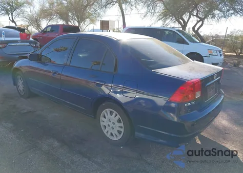 2005 Honda Civic Lx from USA, damaged, VIN JHMES165X5S004351